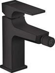 hansgrohe Bidetmischer Metropol mit Push-Open Ablaufgarnitur, Mattschwarz