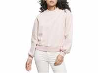 Urban Classics Damen Ladies Oversized Color Crewneck Pullover, pink Melange, L