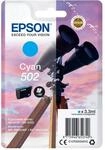 Epson Original 502 Tinte Fernglas Singlepack Cyan Standard, XP-5100 XP-5105...