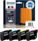 Epson 405XL Suitcase High Yield Genuine Multipack, 4-colours Ink Cartridges,