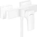 hansgrohe Duscharmatur Metropol , Aufputz Einhebel-Brausemischer, Mattwei&szlig;