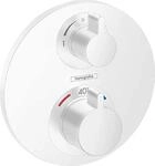 hansgrohe Unterputz Thermostat Ecostat S, f&uuml;r 2 Funktionen, Mattswei&szlig;