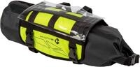 M-Wave Fahrrad Lenkertasche, 10 L, wasserdicht, Rollverschluss, Neongelb, Rough Ride