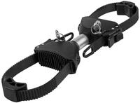 EUFAB 11579 Strap-Rahmenhalter beidseitig, abschlie&szlig;bar, 15 cm L&auml;nge, Silber,