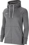Nike Damen Nk Flc Park20 Fz Hoodie Sweatshirt, Charcoal Heathr/White/White, XS...