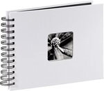 Hama Fotoalbum 24x17 cm (Spiral-Album mit 50 schwarzen Seiten, Fotobuch mit