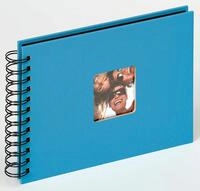 walther design Fotoalbum oceanblau 23 x 17 cm Spiralalbum mit Cover-Ausstanzung, Fun
