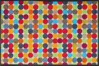 wash+dry Fu&szlig;matte, Mikado Dots 50x75 cm, innen und au&szlig;en, waschbar