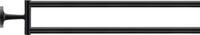 Duravit Handtuchhalter Starck T, zweiarmig, Wandmontage, 46,5 cm, Schwarz Matt, One