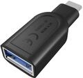 ICY BOX USB-C Adapter (USB 3.0 A Buchse zu USB-C 3.0 Stecker), Plug & Play, Bis zu 5