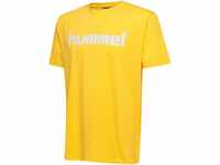 hummel Herren Hmlgo bomuldslogo T shirts, Sports Yellow, S EU