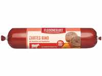 Fleischeslust Zartes Rind Hundefutter – Hundewurst mit Karotten und Hagebutte...