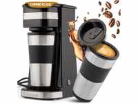 Clatronic Kaffeemaschine mit 400ml Kaffee To Go Becher | passend für alle...
