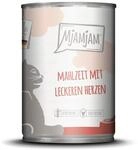 MjAMjAM - Premium Nassfutter f&uuml;r Katzen - Mahlzeit mit leckeren Herzen, 1er Pack (1