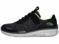 Skechers Jungen Equalizer 3.0 - Aquablast Sneaker, Black Charcoal Textile Black Lime