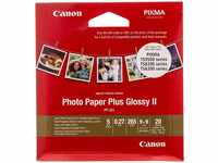 Canon Fotopapier PP-201 Plus Glossy II - 8,9 x 8,9 cm, 20 Blatt (265 g/qm) für