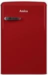 Amica VKS 15620-1 R Retro Vollraum-K&uuml;hlschrank / Chili Red (Rot) / 88cm (H) x...