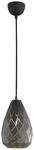 Trio Leuchten Pendelleuchte Onyx 301300142, Metall, anthrazit / innen goldfarbig,