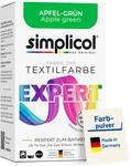 simplicol Textilfarbe expert Apfel-Gr&uuml;n 150 g | Perfektes F&auml;rbemittel f&uuml;r