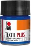 Marabu 17150005055 - Textil Plus ultramarinblau dunkel 50 ml, volldeckende