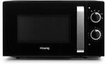 H.Koenig VIO8 Mikrowelle 20L Schwarz, Compact Design, Leistungsstark 700 W,