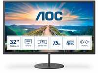 AOC Q32V4 - 32 Zoll QHD Monitor, AdaptiveSync (2560x1440, 75 Hz, HDMI,...