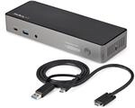 StarTech.com USB-C USB-A Dock - Hybrid Universal Triple Monitor Laptop Docking