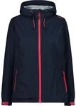CMP - Damenjacke mit fester Kapuze, Schwarz Blau, S