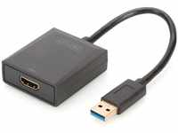 DIGITUS USB 3.0 Grafik Adapter, USB A zu HDMI Typ A, Full HD, 1920x1080 Pixel,