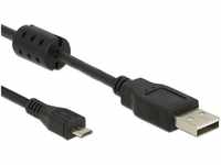 DeLock Kabel USB 2.0 Typ-A Stecker > USB 2.0 Micro-B Stecker 2,0 m schwarz