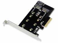 Conceptronic EMRICK04B PCI Express Card 2-in-1 M.2 SSD PCIe Adapter