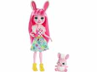 Enchantimals FXM73 - Bree Bunny Puppe & Twist Figur, Puppe (15cm), Lange Pinke...