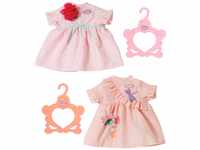 Baby Annabell Puppenkleid mit Kleiderbügel in rosa und apricot für 43 cm...