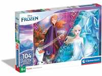 Clementoni 20163 Glitter Puzzle Disney Frozen 2 – Puzzle 104 Teile ab 6...