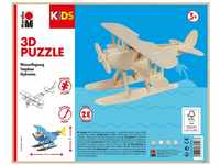 Marabu 317000000002 - KiDS 3D Holzpuzzle Wasserflugzeug, mit 28 Puzzleteilen aus
