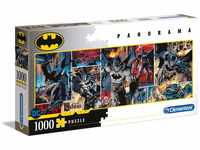 Clementoni 39574 Batman – Puzzle 1000 Teile, Panorama Puzzle, farbenfrohes