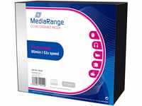 MediaRange CD-R 700MB|80min 52-fache Schreibgeschwindigkeit, 10er Pack im Slimcase