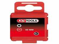 KS Tools 911.3348 1/4" CLASSIC Bit PZ, 50mm, PZ0, 5er Pack