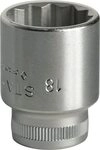 Stahlwille 45 Steckschl&uuml;sseleins&auml;tze 3/8 Zoll, SW 18 mm, 02010018