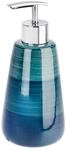 WENKO Seifenspender Pottery Petrol Keramik - Fl&uuml;ssigseifen-Spender,