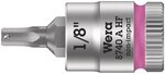 Wera 05003383001 8740 A HF Zyklop Bitnuss mit 1/4 Zoll-Antrieb mit Haltefunktion, 1/8