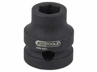 KS Tools 1/2' Sechskant-Kraft-Stecknuss, Extra kurz, 15, 0 mm
