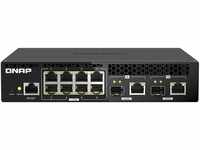 Qnap QSW-M2108R-2C, 8 Port 2,5 Gbit/s, 2 Port 10 Gbit/s SFP+/ NBASE-T Combo, Web