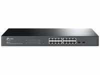 TP-Link TL-SG2218 16-Port Gigabit Managed Netzwerk LAN Switch mit 2 SFP-Slots...