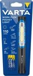 VARTA Baustrahler LED inkl. 3x AAA Batterien, Work Flex Pocket Light, handliche