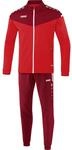 JAKO Kinder Trainingsanzug Polyester Champ 2.0, Rot/Weinrot, 152