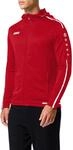 JAKO Herren Trainingsanzug Polyester Striker 2.0 mit Kapuze, chili rot/wei&szlig;, XXL,