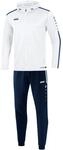 JAKO Herren Trainingsanzug Polyester Striker 2.0 mit Kapuze, wei&szlig;/marine, XXL, M9419
