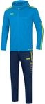 JAKO Herren Pr&auml;sentationsanzug Striker 2.0 mit Kapuze, blau/neongelb, 4XL, M9619