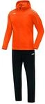 JAKO Damen Pr&auml;sentationsanzug Classico mit Kapuze, Neonorange, 34